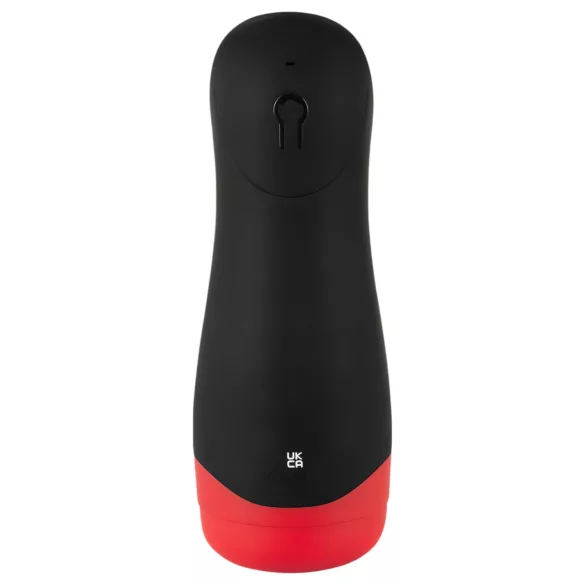 WYNE 01 - masturbator z vibracijami in sesanjem - grelna funkcija - črna