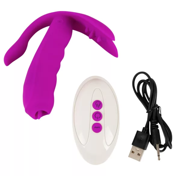 Javida - vibrator za G-točko in klitoris - vijoličen
