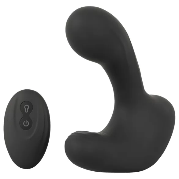 Rebel RC - polnilni analni vibrator na daljinsko upravljanje - napihljiv, črn