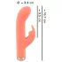 You2Toys - mini zajčji vibrator - akumulatorski - breskev