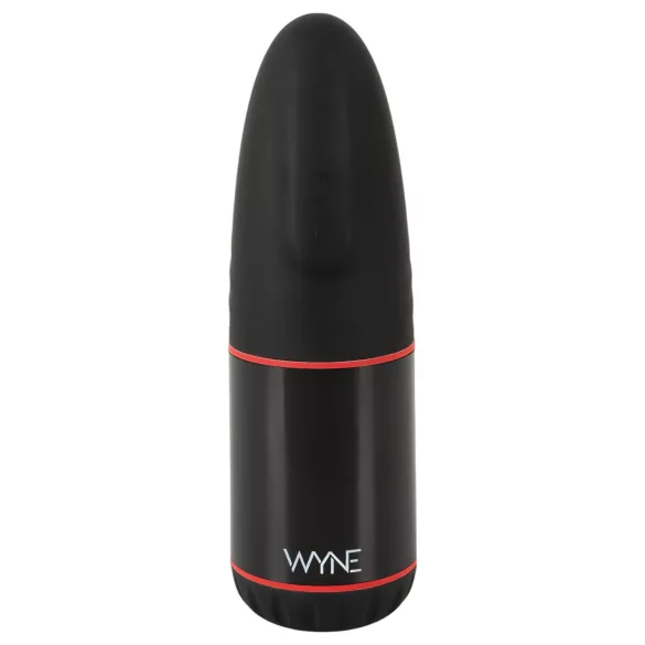 WYNE 02 - masturbator z vibracijo in sesanjem - polnilni - črno-bel
