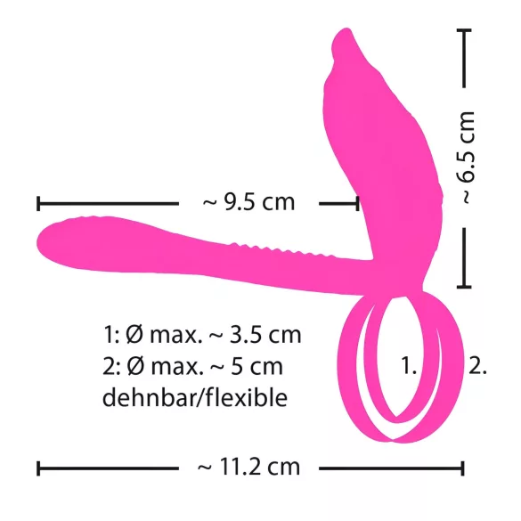Couples Choice - vibrirajoči erekcijski obroč - akumulatorski - vijoličen