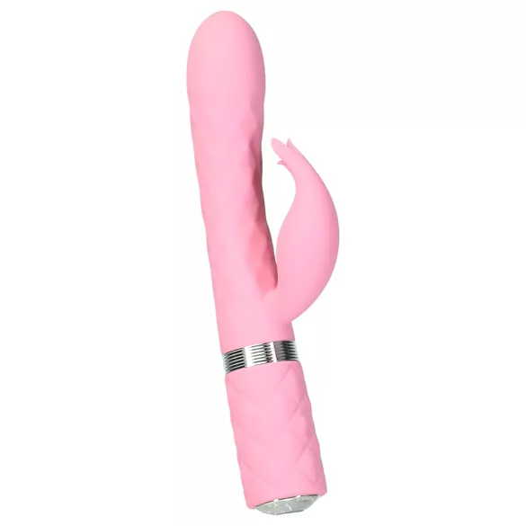 Pillow Talk Lively - polnljiv vibrator z ročajem za klitoris (roza)