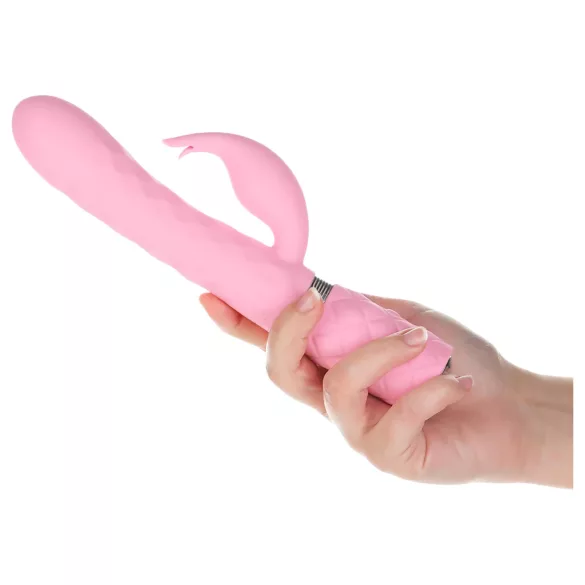 Pillow Talk Lively - polnljiv vibrator z ročajem za klitoris (roza)