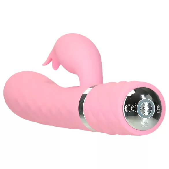 Pillow Talk Lively - polnljiv vibrator z ročajem za klitoris (roza)