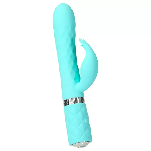 Pillow Talk Lively - akumulatorski vibrator s stimulatorjem klitorisa (turkiz)