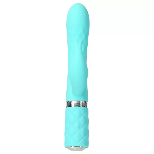 Pillow Talk Lively - akumulatorski vibrator s stimulatorjem klitorisa (turkiz)