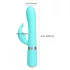 Pillow Talk Lively - akumulatorski vibrator s stimulatorjem klitorisa (turkiz)