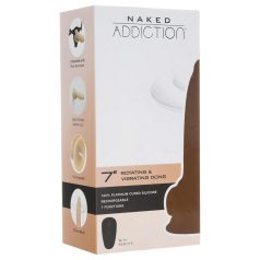   Naked Addiction Rotating 7 - rotacijski vibrator (18cm) - naravni