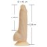 Naked Addiction Rotating 7 - rotacijski vibrator (18cm) - naravni