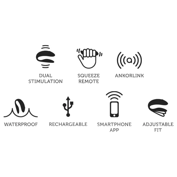 We-Vibe Chorus - vibrator za pare z upravljanjem prek aplikacije (oranžen)