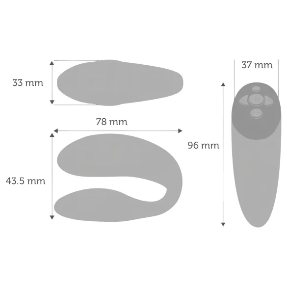 We-Vibe Chorus - vibrator za pare z upravljanjem prek aplikacije (oranžen)