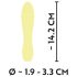 Cuties Mini 3 - vodoodporen rumeni vibrator
