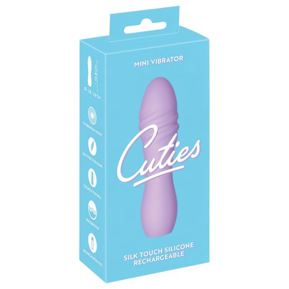 Cuties Mini 3 - polnilni, vodoodporni spiralni vibrator (vijolični)