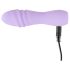 Cuties Mini 3 - polnilni, vodoodporni spiralni vibrator (vijolični)