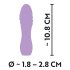 Cuties Mini 3 - polnilni, vodoodporni spiralni vibrator (vijolični)