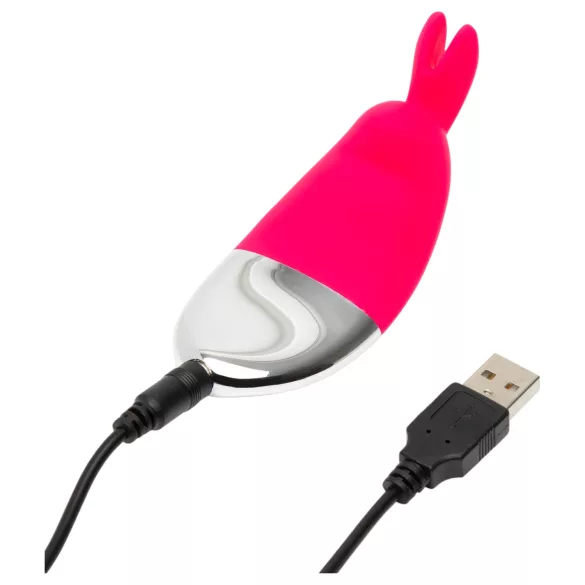 Happyrabbit Knicker - vibrator za klitoris za hlačke - polnilni - rdeč