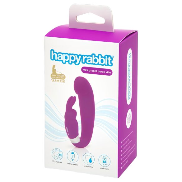 Happyrabbit - mini G-točka vibrator s stimulatorjem klitorisa