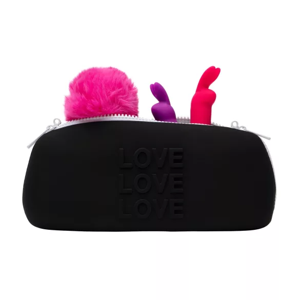 Happyrabbit - vibrator za pare - polnilni, komplet 7 delov