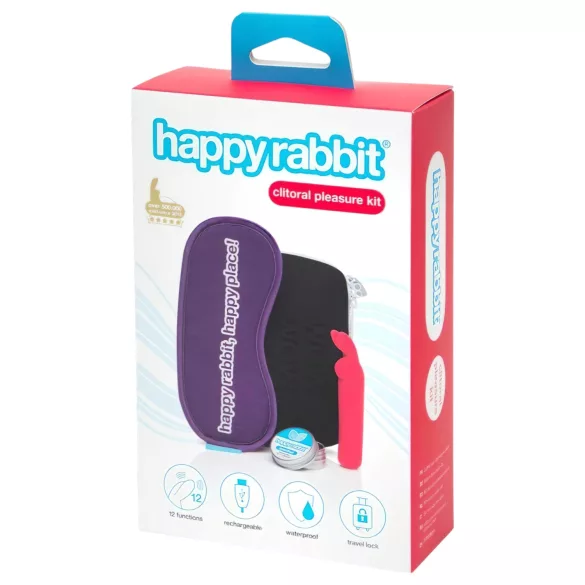 Happyrabbit - vibratorski komplet za klitoris - polnilen, 4-delni set