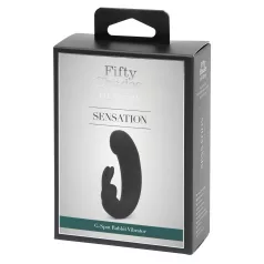   Fifty Shades of Grey - vibrator za točko G s stimulatorjem klitorisa - črna