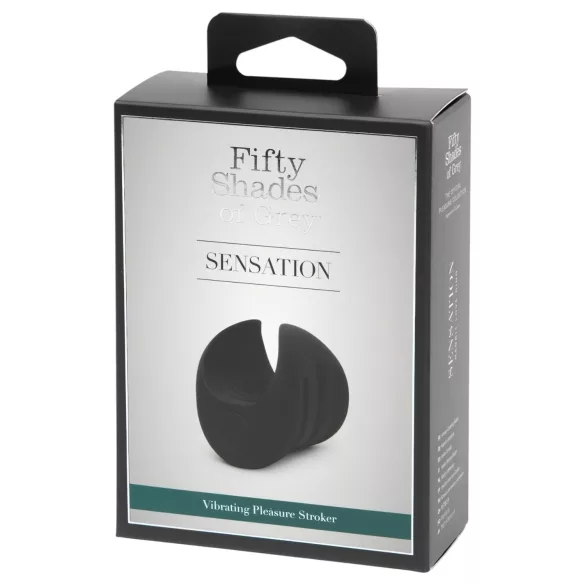 Fifty Shades of Grey - vibracijski stimulator glavice penisa - črn