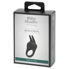   Fifty Shades of Grey - penisni obroč s stimulatorjem klitorisa - črn