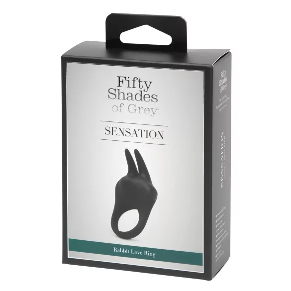 Fifty Shades of Grey - penisni obroč s stimulatorjem klitorisa - črn