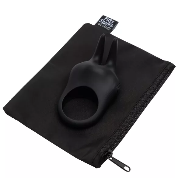 Fifty Shades of Grey - penisni obroč s stimulatorjem klitorisa - črn