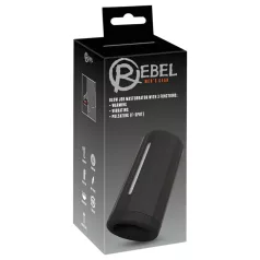 Rebel - moški masturbator z 3 funkcijami - polnilni, črn