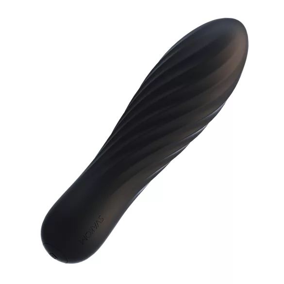 Svakom Tulip - akumulatorski mini palični vibrator (črn)
