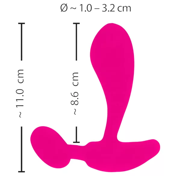 SMILE RC - vibracijski stimulator G-točke - akumulatorski - roza