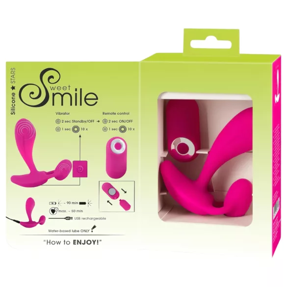 SMILE RC - vibracijski stimulator G-točke - akumulatorski - roza
