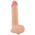Nature Skin - dildo z umetno kožo - 19 cm - naravna barva