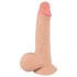 Nature Skin - dildo z umetno kožo - 19 cm - naravna barva