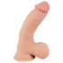 Nature Skin - dildo z umetno kožo - 20 cm - naravna barva