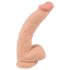 Dildo z naravno kožo - 25cm (natur)