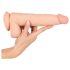 Dildo z naravno kožo - 25cm (natur)