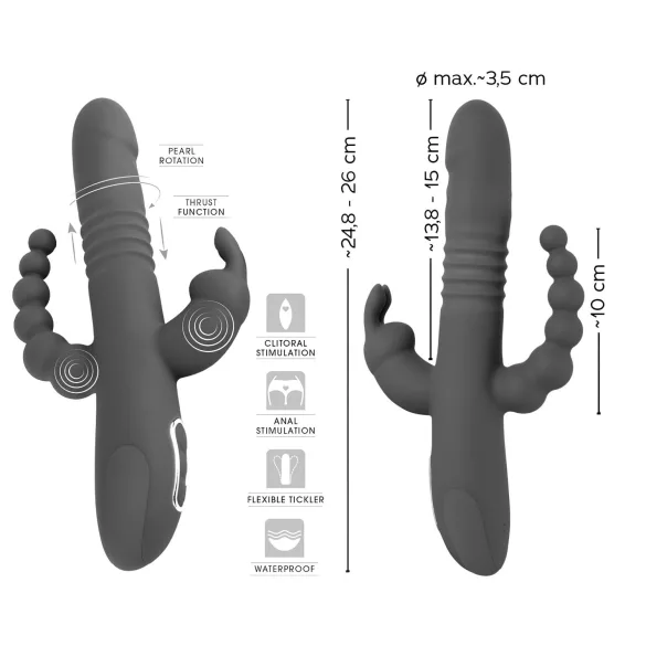 SMILE - vibratorski stimulator z 3 nastavki