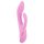 SMILE Nodding - polnilni vibrator s klitoralnim nastavkom (roza)
