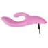 SMILE Nodding - polnilni vibrator s klitoralnim nastavkom (roza)