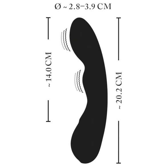 XOUXOU - G-točka vibrator - akumulatorski, vodoodporen - črn