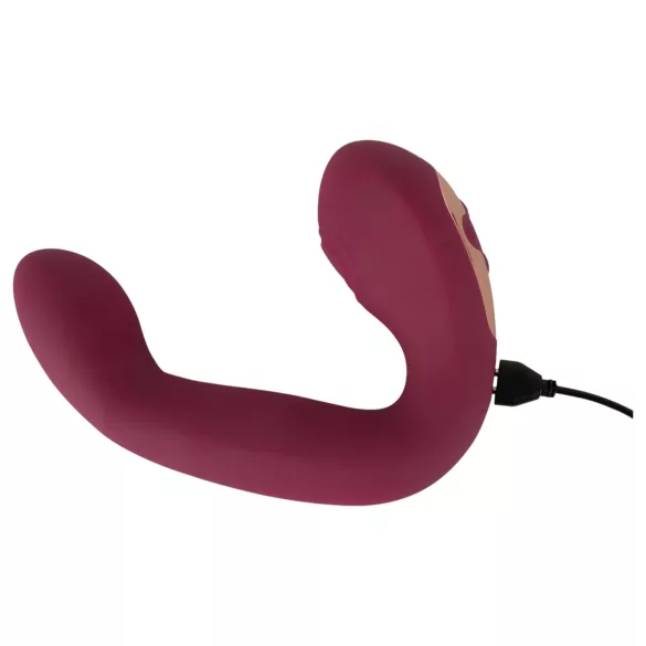 Javida Thumping - vibrirajoči G-točka in klitoralni vibrator (rdeč)