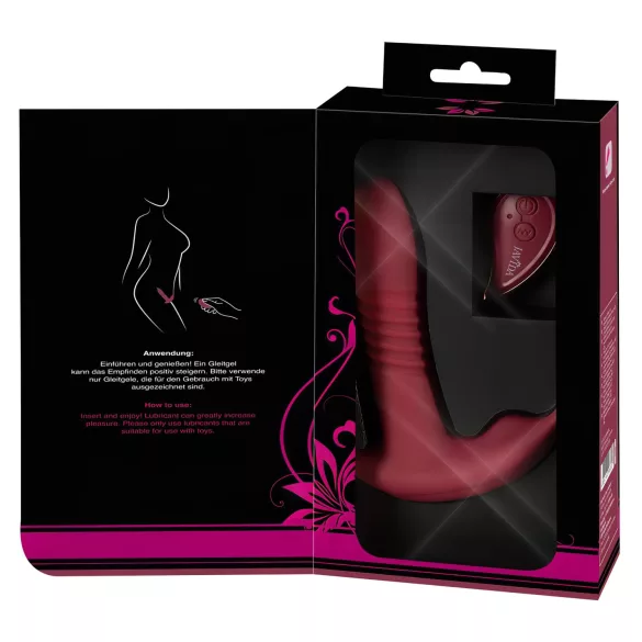 Javida RC - vibrator za klitoris na daljinsko upravljanje - 3 funkcije - rdeč