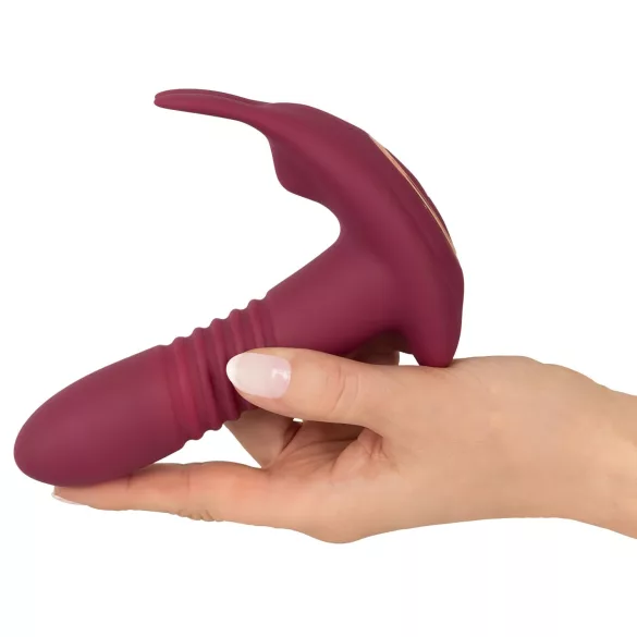 Javida RC - vibrator za klitoris na daljinsko upravljanje - 3 funkcije - rdeč