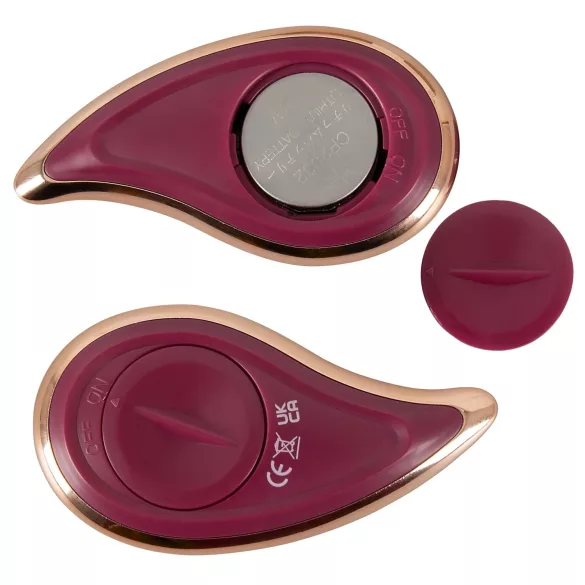 Javida RC - vibrator za klitoris na daljinsko upravljanje - 3 funkcije - rdeč