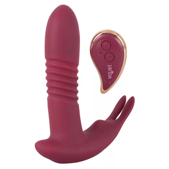 Javida RC - vibrator za klitoris na daljinsko upravljanje - 3 funkcije - rdeč