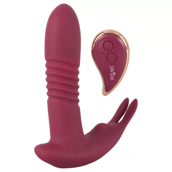 Javida RC - vibrator za klitoris na daljinsko upravljanje - 3 funkcije - rdeč