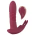 Javida RC - vibrator za klitoris na daljinsko upravljanje - 3 funkcije - rdeč