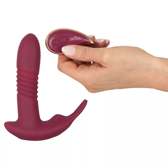 Javida RC - vibrator za klitoris na daljinsko upravljanje - 3 funkcije - rdeč